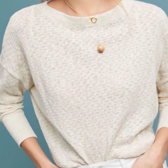 Anthropologie Green Light Knit Pullover Temecula Sweater - Picture 2 of 5